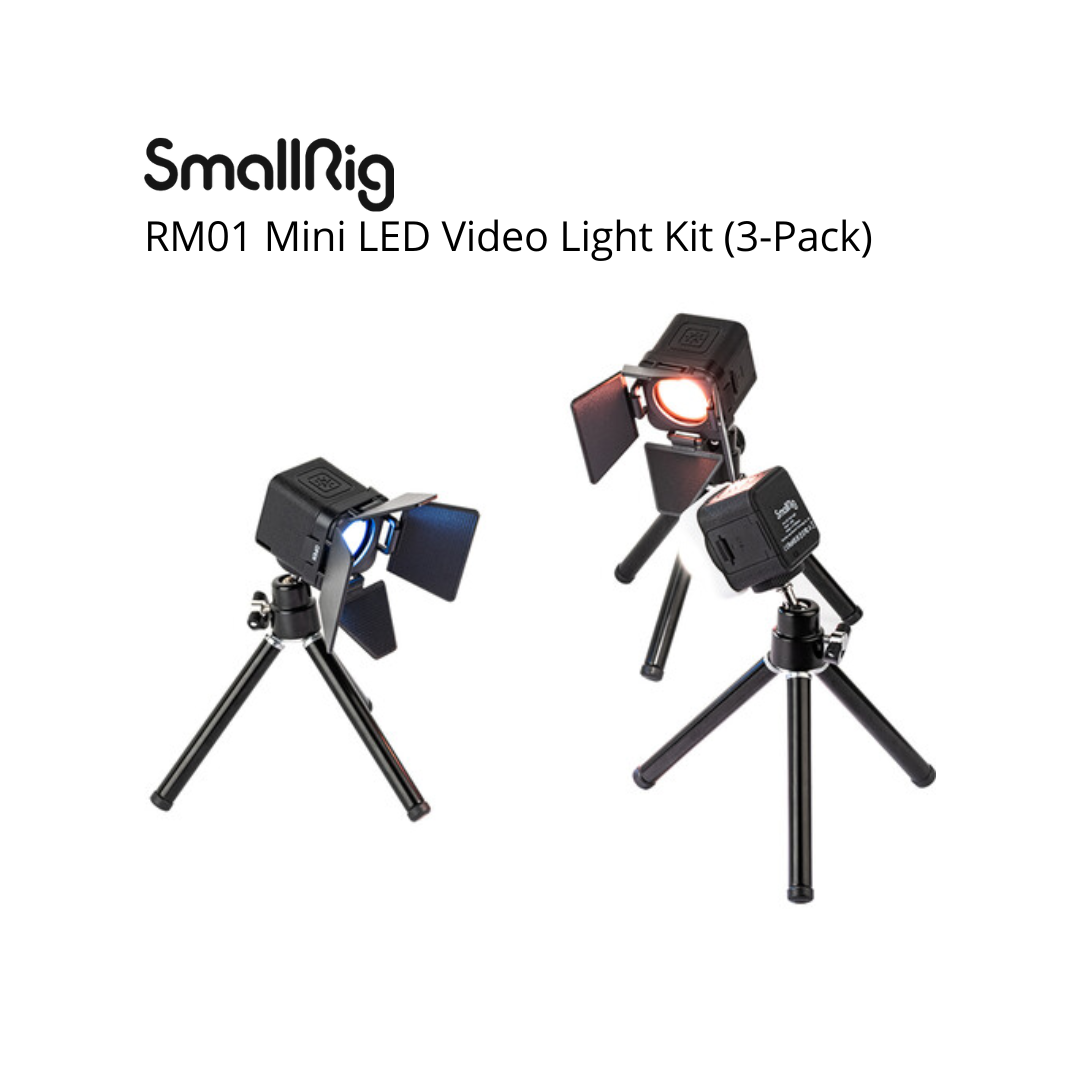 RM01 MINI LED VIDEO LIGHT KIT (3-PACK)