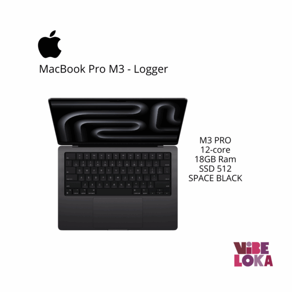 KIT LOGGER - MACBOOK PRO - M3PRO - MODELO A2991 - SSD 512 - 18GB - 16''