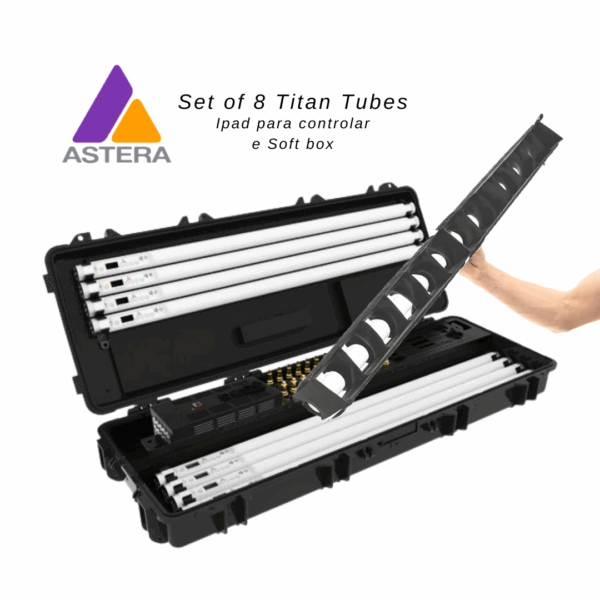 SET OF 8 TITEN TUBES - IPAD PARA CONTROLAR E SOFT BOX