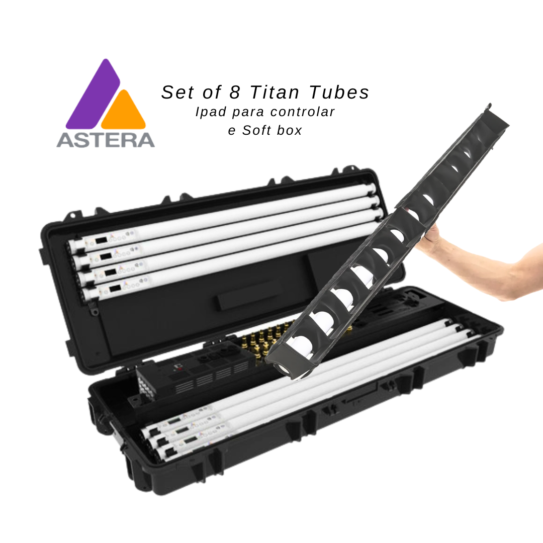 SET OF 8 TITEN TUBES - IPAD PARA CONTROLAR E SOFT BOX
