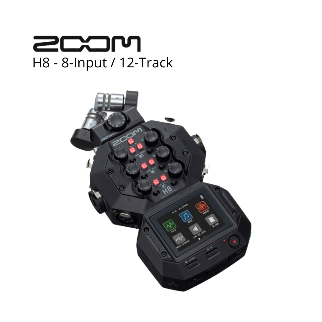 ZOOM H8 8-INPUT / TRACK - PORTABLE HANDY RECORDER